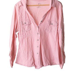 Comfortable long sleeve Sonoma pink top